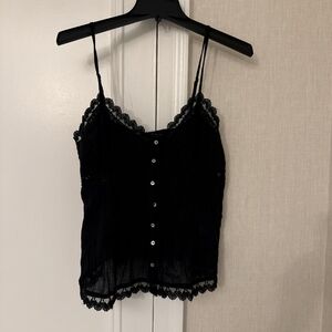 Zara Black Crop Top
